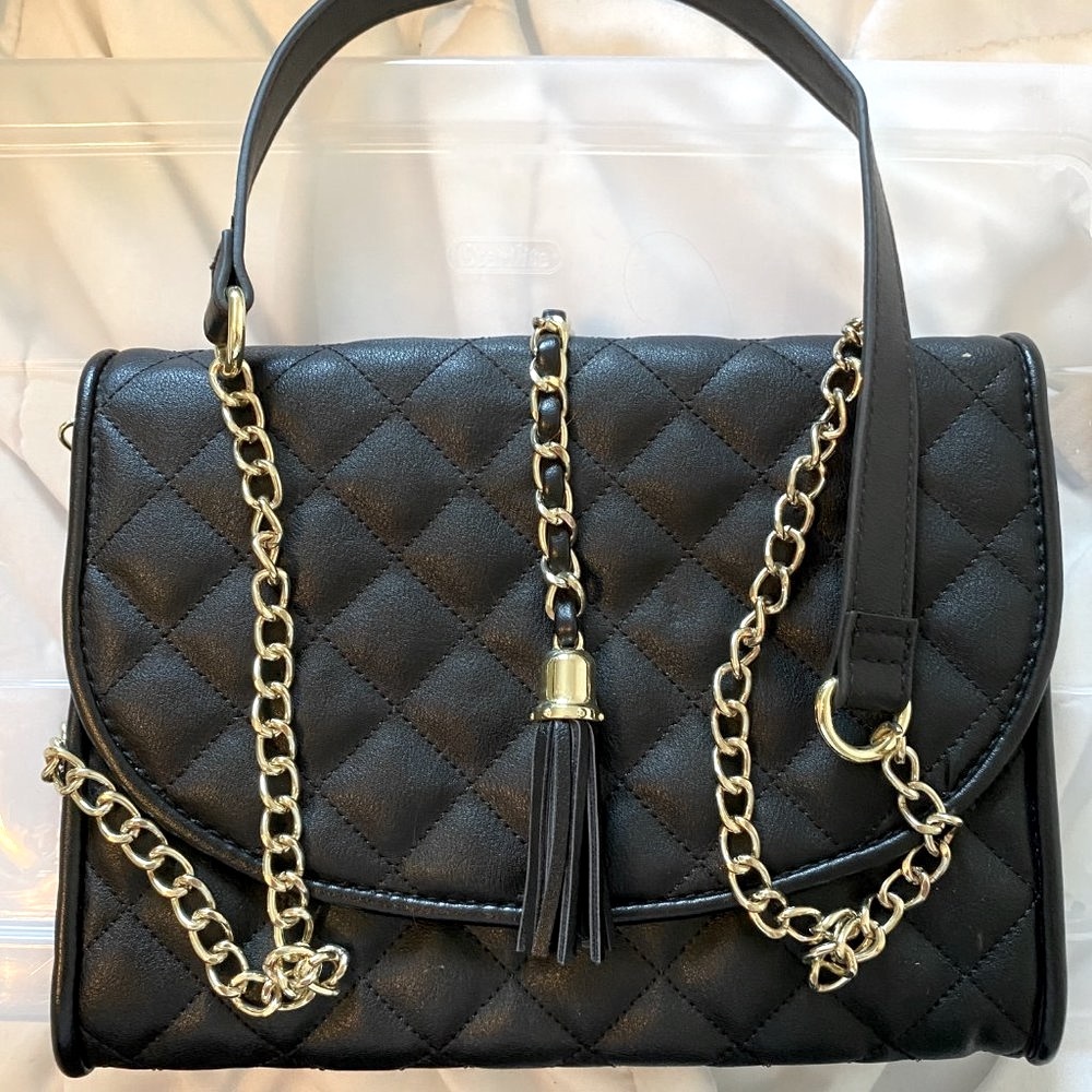 NWOT Quilted Leather Clutch Purse